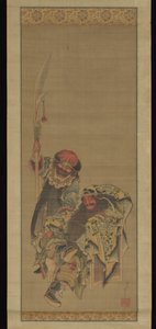 Guan Yu, a kínai háború istene alkotó: Katsushika Hokusai