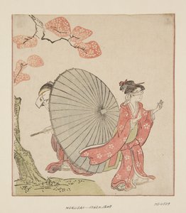 Bújócska (színes fatömbnyomat) alkotó: Katsushika Hokusai
