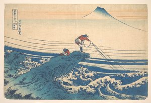Kajikazawa a Kai tartományban (Kōshū Kajikazawa), a „A Fuji-hegy harminchat látképe” (Fugaku sanjūrokkei) című sorozatból alkotó: Katsushika Hokusai
