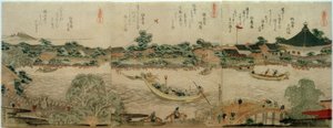 Kulthalle des Komagata-Tempels alkotó: Katsushika Hokusai
