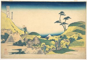 Alsó Meguro (Shimo Meguro), a „A Fuji-hegy harminchat látképe” (Fugaku sanjūrokkei) című sorozatból alkotó: Katsushika Hokusai