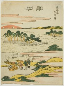 Maisaka, a "Tokaido ötvenhárom állomása (Tokaido gojusan tsugi)" sorozatból alkotó: Katsushika Hokusai