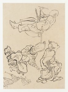 Vegyes alakok, 18. század vége-19. század eleje. alkotó: Katsushika Hokusai