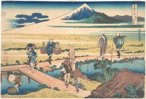 Nakahara a Sagami tartományban (Sōshū Nakahara), a „A Fuji-hegy harminchat látképe” (Fugaku sanjūrokkei) című sorozatból alkotó: Katsushika Hokusai