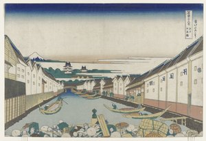 Nihonbashi B Science tagja, Edo, 1830-33 alkotó: Katsushika Hokusai