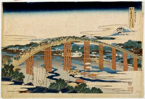 Okazaki Yahagi B Ri d Geo Ver Urban fokozat. Japán alvás p Hayashi t, Hokusai (1760-1894) alkotó: Katsushika Hokusai