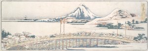 Okazaki, a Tavaszi örömök ötvenhárom posztja című sorozatból alkotó: Katsushika Hokusai