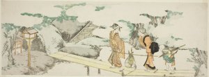 A gyaloghídon alkotó: Katsushika Hokusai