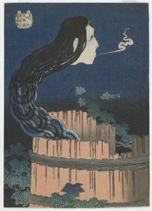 Száz szellemmese: Sarayashiki, Edo-korszak, 1831-32 (színes fatömbnyomat) alkotó: Katsushika Hokusai