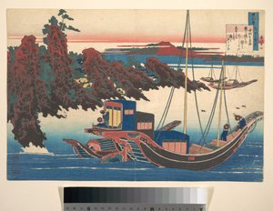 Vers szerzője: Chūnagon Yakamochi (Ōtomo no Yakamochi), a „Száz vers, amelyet a dajka magyaráz el” (Hyakunin isshu uba ga etoki) című sorozatból alkotó: Katsushika Hokusai