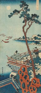 Nyomtatás a „Kínai és japán versek igazi tükre” sorozatból alkotó: Katsushika Hokusai