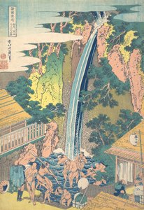 Roben Water Fal az Oyama tagnál Sagami P Rovinse Durva szaké Oyama Roben főtt aukciója. .. .. , szúnyog. 1827. alkotó: Katsushika Hokusai
