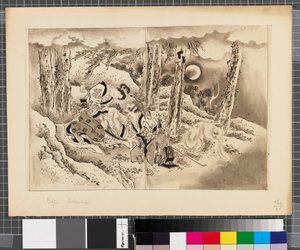 Jelenetek a japán-koreai háborúból, 18. század vége-19. század első fele (tus és tusfesték, papír) alkotó: Katsushika Hokusai