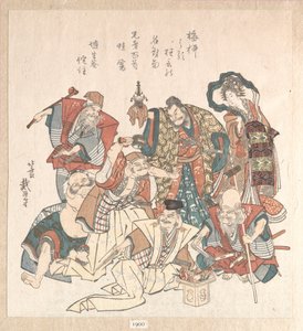A szerencse hét istene alkotó: Katsushika Hokusai