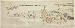 Kagylók gyűjtése alkotó: Katsushika Hokusai