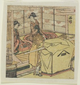 Shinagawa c. 1804 alkotó: Katsushika Hokusai