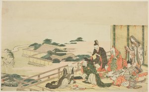 Hat halhatatlan költő készül a Tanabata fesztiválra alkotó: Katsushika Hokusai