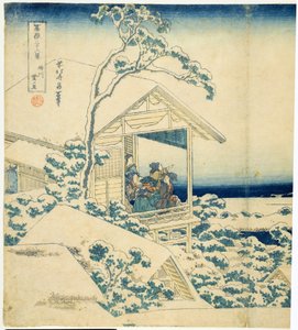 Havas reggel Koishikawában, 1831-34 körül (fatömb) alkotó: Katsushika Hokusai