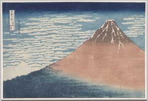 Déli szél, tiszta égbolt, a Harminchat kilátás a Fuji-hegyre című sorozatból alkotó: Katsushika Hokusai
