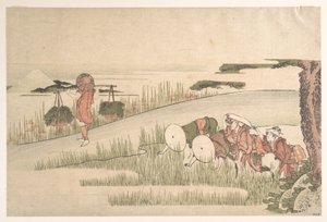Tavasz a rizsföldeken alkotó: Katsushika Hokusai