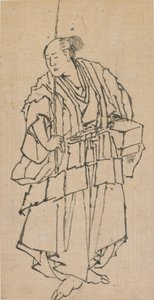 Álló férfialak, 18. század vége-19. század eleje. alkotó: Katsushika Hokusai