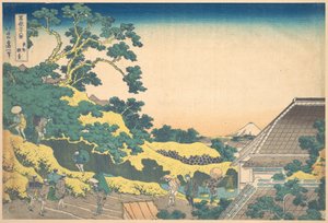 Surugadai Edóban (Tōto Sundai), a „A Fuji-hegy harminchat látképe” (Fugaku sanjūrokkei) című sorozatból alkotó: Katsushika Hokusai