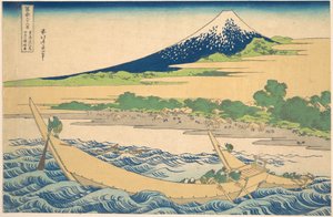 A Tōkaidō mentén, Ejiri közelében fekvő Tago-öböl (Tōkaidō Ejiri Tago no ura ryaku zu), a „A Fuji-hegy harminchat látképe” (Fugaku sanjūrokkei) című sorozatból alkotó: Katsushika Hokusai