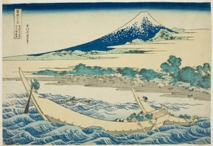 Egyéb helyszín y Nea r Ejiri Oto te urban diplom (Urban degree Ejiri Tago no Ura sematikus térkép), a te sorozatból: "Ti rty Mr. x View of Mount Fuji (Fugaku Kasaju Rokukatsu)" alkotó: Katsushika Hokusai