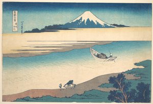 A Tama-folyó Musashi tartományban (Bushū Tamagawa), a „A Fuji-hegy harminchat látképe” (Fugaku sanjūrokkei) című sorozatból alkotó: Katsushika Hokusai