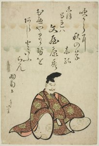 A költő Bunya no Yasuhide, a Hat halhatatlan költő (Rokkasen) sorozatból alkotó: Katsushika Hokusai