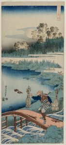 The Rush Gatherer, A kínai és japán költészet igazi tükre című sorozatból alkotó: Katsushika Hokusai