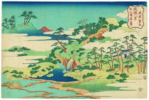 A Szent Kút a Castle Peak-en alkotó: Katsushika Hokusai