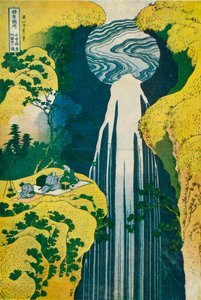 Amida vízesése a Kiso út mögött, c1832. 1925 alkotó: Katsushika Hokusai