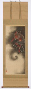 Mennydörgés istene, 1847. alkotó: Katsushika Hokusai