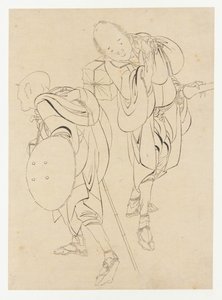 Utazók, 18. század vége-19. század eleje. alkotó: Katsushika Hokusai