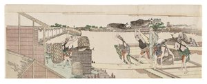 A bonito kirakodása a piacra alkotó: Katsushika Hokusai
