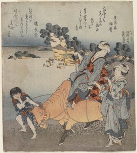 Nézetkép minőségi Leaguer strand, 1820-1834 alkotó: Katsushika Hokusai