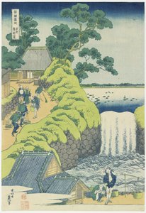 Vízesés Aoigaokánál, Edo, 1833 körül. alkotó: Katsushika Hokusai