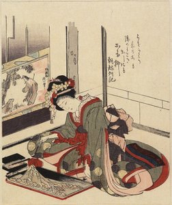 Bonkeit rendező nő, 1820-1834 alkotó: Katsushika Hokusai