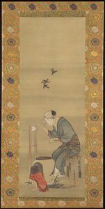 Selymet fonó nő alkotó: Katsushika Hokusai