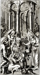 A fantasztikus szökőkút, amely megadja a bor ízét annak, aki issza (Rabelais) alkotó: 