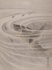 Hal a Whirlpoolban, kb. 1887. alkotó: Kawanabe Kyosai