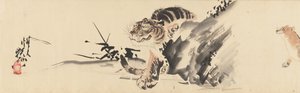 Vázlatok madarakról és állatokról, 19. század vége, 1870 előtt. alkotó: Kawanabe Kyosai