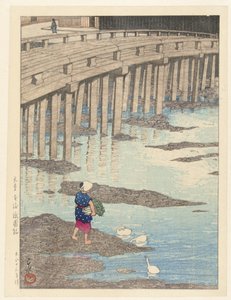 A Gion híd Hondóban, Amakusában Amakusa Hondo Gionbashi (cím a tárgyon) Arcok kiválasztása Japánban (sorozat címe) Nihon fukei senshu (sorozat címe)