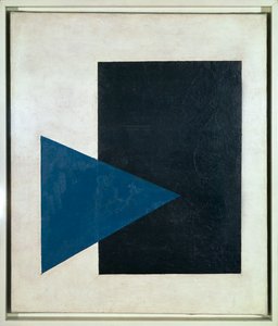 Fekete négyzet, kék háromszög (olaj, vászon) alkotó: Kazimir Severinovich Malevich