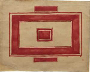 A leningrádi Vörös Színház mennyezeti terve alkotó: Kazimir Severinovich Malevich