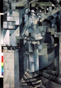 Élet egy Grand Hotelben. Kasimir Severinovich Malevics (Malevich, Malevic) festménye (1878-1935), olaj, vászon alkotó: Kazimir Severinovich Malevich