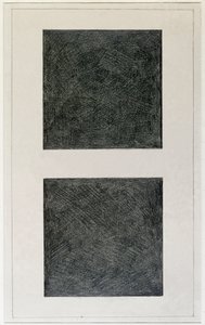 Szuprematista elem: két négyzet (olaj, vászon, XX. század) alkotó: Kazimir Severinovich Malevich