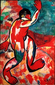 Kasimir Malevic (Malevics, Malevics) A fürdőző festménye (1878-1935) 1910 Dim. 105x69 cm Amszterdam, Stedelijk Múzeum alkotó: Kazimir Severinovich Malevich