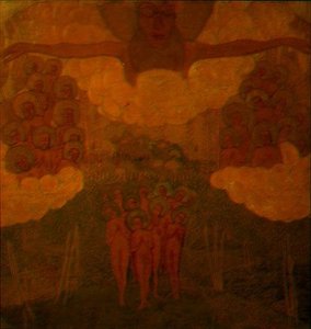 Az égiek diadala, tanulmány egy freskóhoz alkotó: Kazimir Severinovich Malevich